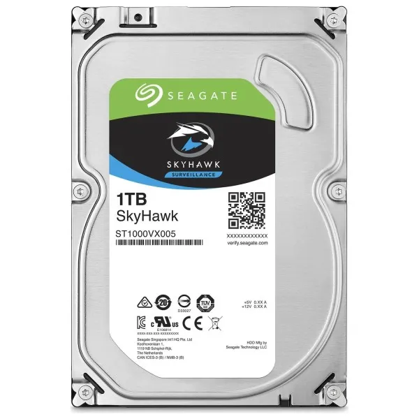 Seagate SkyHawk 1TB 7/24 Güvenlik Diski ST1000VX005 (64MB Cache)